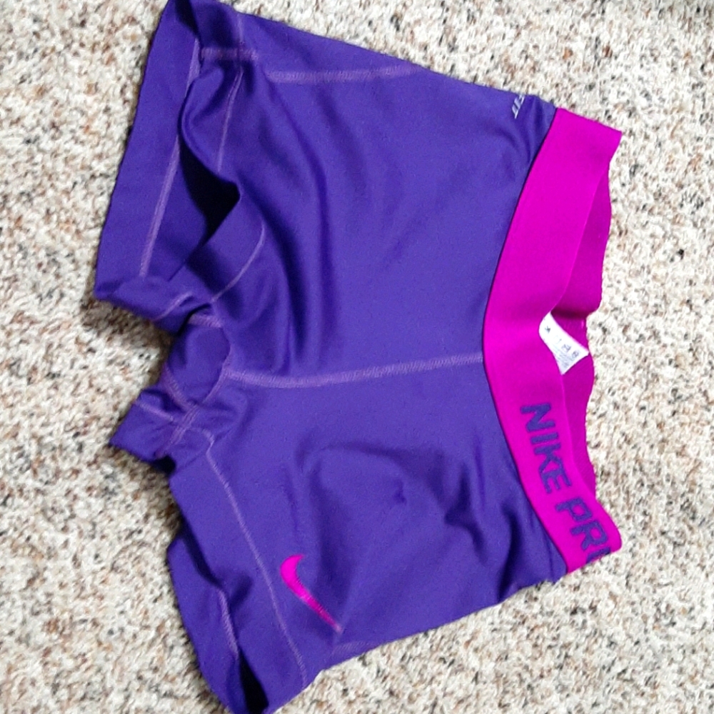 Purple nike pro spandex